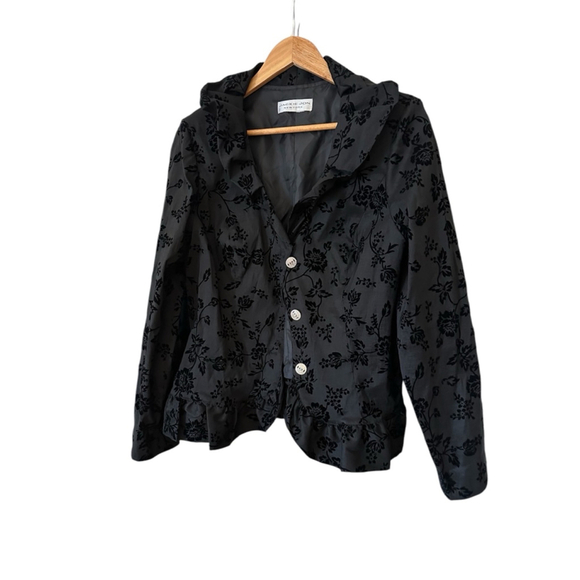 Women's Jackie Jon New York Blazer, L, Black - Picture 1 of 4